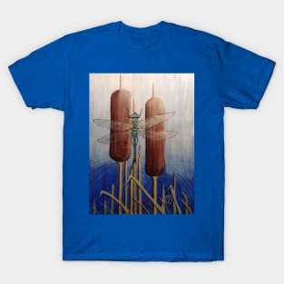 Dragonfly in the Cattails T-Shirt